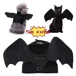 Dog Apparel Pet Bat Wings Clothing For Halloween Cats Costume Funny Batsuit Costumes Fancy Dress Holiday Atmosphere Attire 1pcs