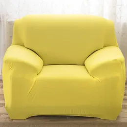 Chair Covers 15Colours Sofa Cover Stretch Fabric Elastic Corner Slipcover 1/2/3/4-Seater Loveseat Furniture 1pcs Machine Wash