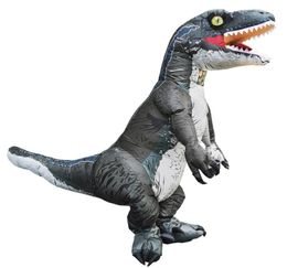 Adult Velociraptor T REX Dinosaur Inflatable Costume party cosplay Costume Halloween Costumes For Man woman Fancy Dress suit LJ2009908885