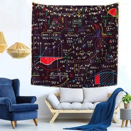 Tapestries Colourful Math Design Wall Decor Tapestry Indoor Living Room Holiday Gift Polyester Delicate