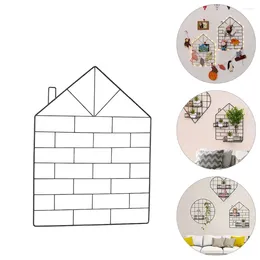 Frames Grid Po Wall Iron Hanging Net Decorations Holder Display Shelf Picture Adornment Storage