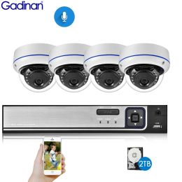 System Gadinan H.265+ 8CH CCTV System IP 3MP 1080P Security Outdoor Waterproof Day Night Audio Camera 8 Channels Video Surveillance Set