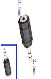 25 Male to 35mm Female Stereo Mic Audio Earphone Jack Adapter Converter5666969