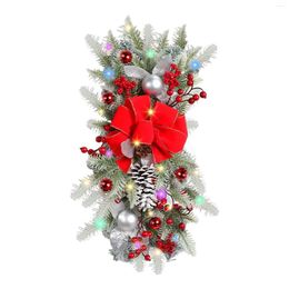 Decorative Flowers Wire Pumpkin Wreath Frame The Cordless Prelit Stairway Trim Christmas Wreaths For Front Door Holiday Window Light