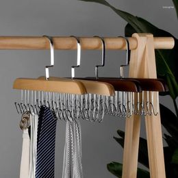 Hangers Multi-Hook Wooden Scarf Hanger Space Saving Home Wardrobe Organiser Underwear Storage Rack Easy To Use