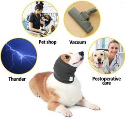 Dog Apparel Cat Grooming Earmuffs Pet Ears Noise-proof Washable Highly Elastic Pressure-reducing Soothing Ear Cap Scarf