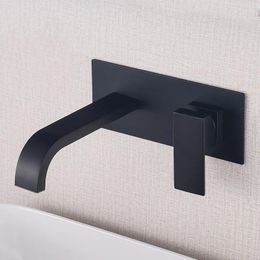 Bathroom Sink Faucets Brass Basin Faucet Washbasin Waterfall Cold& Water Mixer Tap Wall Mounted