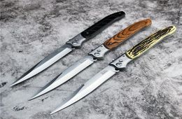 12 INCH Extra Large ARMY TACTICAL Spring Assist Knife Fold Stiletto Knifes Military Swords Blade Wood Handle Outdoor HUNTING K4825145