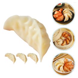 Party Decoration 4 Pcs Simulation Dumpling Model Plastic Bread Restaurant Display Prop Realistic Food Fake Decorative Toy False