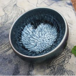 Cups Saucers Jianzhan Chinese Vintage Tea Cup Jian Ware Handleless Oil Glaze Tenmoku Pottery Health Benefits