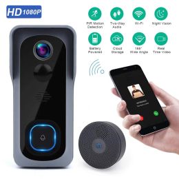 Doorbells CBE Waterproof Doorbell 2K 3MP Super HD Video Camera Door Bell Wifi Motion Detector Night Vision Doorbell Camera TUYA Smart Life