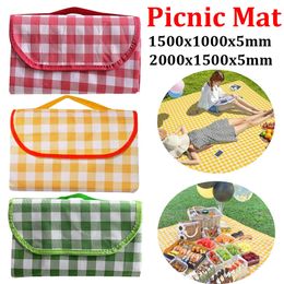 Foldable Picnic Mat Portable Camping Pad Waterproof Oxford Cloth Blanket Sleeping 100x150100x200CM 240325