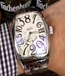 High Quality Crazy Hours 8880 CH Automatic Men039s Watch Silver Case White Dial Number Mark Gents Business Watches Stainless St5085259