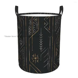 Laundry Bags Dirty Basket Gold Viking Folding Clothing Storage Bucket Toy Home Waterproof Organiser