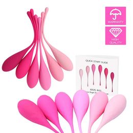 6pcs/set Smart Kegel Ball Vaginal Dumbbells Kegel Ben Wa Ball Vibrator Egg Vaginal Training Exercise Sex Toys For Women Products 240402