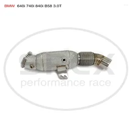 Catalysed DownPipe For 840i G14 G15 G16 B58 3.0T Drain Tube Modifications Nozzle Heat Shield Auto Performance Exhaust
