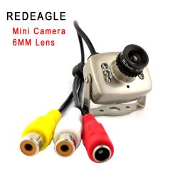 Cameras REDEAGLE 600TVL CMOS Analogue Camera Mini Home Security Video Surveillance Camera 6pcs 940nm IR Day Night Small AV Cameras