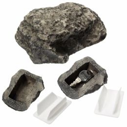 Lock Outdoor Muddy Mud Spare Key House Safe Hidden Hide Security Rock Stone Case Box Fake Rock Holder Garden Ornament 6x8x3cm