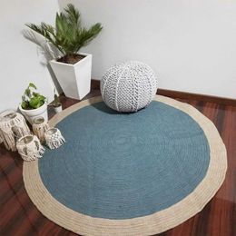 Carpets Jute Rug Home Decor Outdoor Rugs Hand Braided Round Natural Floor Mat And For Living Room