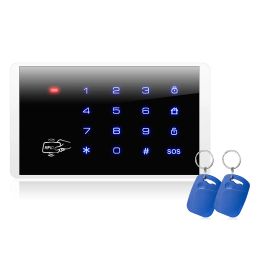 Keyboard FUERS K16 433MHz Wireless RFID Touch Keyboard Keypad For G18 W181 W204 K52 PSTN GSM WIFI Home Security Alarm System