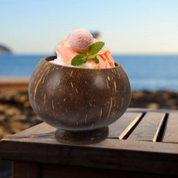 Bowls Coconut Shell Bowl Ornament Decorative Salad Water Cup Cups Hawaiian Party Coconuts Natural Fruit