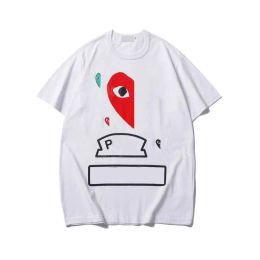 Cdgs T-Shirt Play Tshirt Designer Tshirts Commes Short Sleeve Round Neck Cotton Heart Embroidery Plus Size Des T-Shirt Fashion Mens Womens Garcon Clothing 429