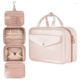 Storage Bags Modern Bag Hook Cosmetic Makeup Tools Toiletries Sorting Handbag Waterproof Pouch Women's Traval Portable Multi-pocket