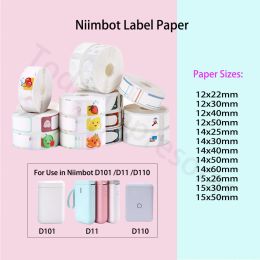 Paper Niimbot D110 D11 D101 H1S Printing Label Waterproof AntiOil TearResistant Price Label Pure Colour ScratchResistant Label Paper