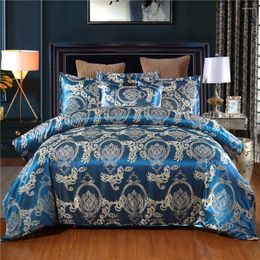 Bedding Sets European Style Home Set Jacquard Duvet Cover 2/3 Pcs Luxury Bed