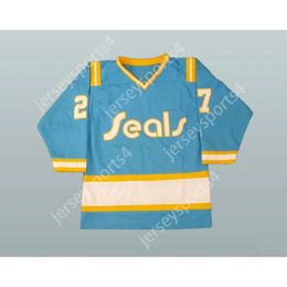 Gdsir Custom GILLES MELOCHE 27 CALIFORNIA GOLDEN SEALS HOCKEY JERSEY NEW Top Ed S-M-L-XL-XXL-3XL-4XL-5XL-6XL