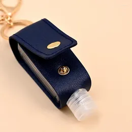 Liquid Soap Dispenser 30ml Hand Sanitizer Magic Disinfectant Portable Bottle PU Leather Case Keychain Mini Outdoor
