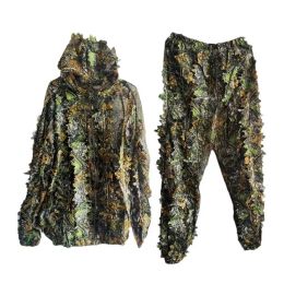 Guns Ghillie Suit Hunter Camouflage Clothing Hunting Man New 3d Maple Leaf Bionic Yowie Sniper Birdwatch Airsoft Outfit