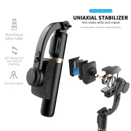 Monopods Fangtuosi Handheld Gimbal Stabilizer with Bluetooth Shutter Tripod for Smartphone Action Camera Video Record Vlog Live