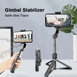 Monopods Roreta 2022 NEW Handheld Gimbal Wireless Bluetooth Phone Gimbal Stabilizer for iPhone Tripod Gimbal Smartphone Stabilizer Gimbal