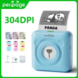 304dpi PeriPage A6 Mini Portable Label Po Pocket Printer Thermal Self-adhesive Labels For Mobile Phone Sticker Maker
