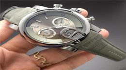 Factory men039s automatic quartz watch rose strap brown gold watch stainless steel waterproof montre de luxe men039s watches2581288