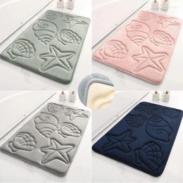 Bath Mats Super Absorbent Bathroom Mat Memory Foam Non-slip Soft Rug Solid Color Toilet Shower Room Floor Carpets Home Decor