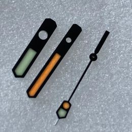 Kits Watch Modify Parts Black Orange Luminous Watch Hand Suitable for Nh35/36/4r/6r Automatic Movement