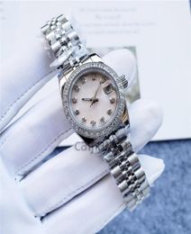 Ladies Automatic Mechanical Watch Diamond Ring Stainless Steel Strap 2831mm small size6874504