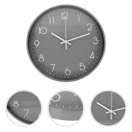 Wall Clocks Clock Simple Style Round -shaped Mute Hanging Living Room Office Decor Non Ticking