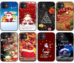 Cell Phone Cases Santa gingerbread man iPhone13 mobile phone case New Year Christmas tree old snowman xr elk xs cute1004735