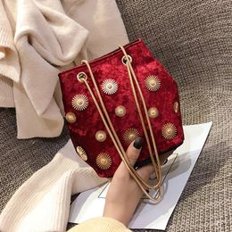 Luxury Handbags Women Bags Designer Shoulder Bags Velvet Messenger Bag Chain Small Crossbody Bags For Women bolsa feminina Q4 240401