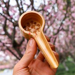 Mini Smoking Natural Bamboo Wood Dry Herb Tobacco Preroll Rolling Roller Horn Cone Cigarette Cigar Holder Filling Spoon Mushroom Style Portable Innovative DHL