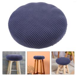 Chair Covers Round Stool Washable Seat Cover Bar Cushion Slipcover Elastic Bands Wooden Metal Swivel Dining