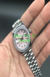 DateJust Watches Diamond Mark Pink Shell Dial Women Stainless Watches Ladies Automatic Wristwatch Valentine039s Gift 31mm2745223