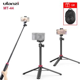 Monopods Ulanzi Mt44 Extend Tripod Stand Selfie Stick with 360° Rotatable Ball Head for Smartphone Camera Vlog Live Streaming Video Reco