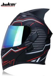JIEKAI 902 motorcycle helmet flip doublesided cover helmet racing full face Moto Casco Size2XL DOT approved89599749087173