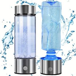 USB Hydrogen Rich Water Bottle Dismountable Oxygen Production Water Cup Home Temperature Resistance Cylindrical Drinkware 240417