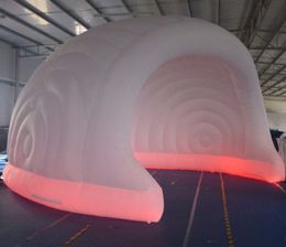 Personalised 8mLx5mWx4mH (26x16x13ft) Inflatable Dome Tent With Led Lighting For Event / Inflated Semicircle Igloo Stage cover
