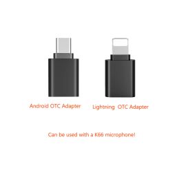 Accessories Zealsound K66 USB Microphone Phone Adapter Lightning/Type C Adapters For IPhone Android Smartphone